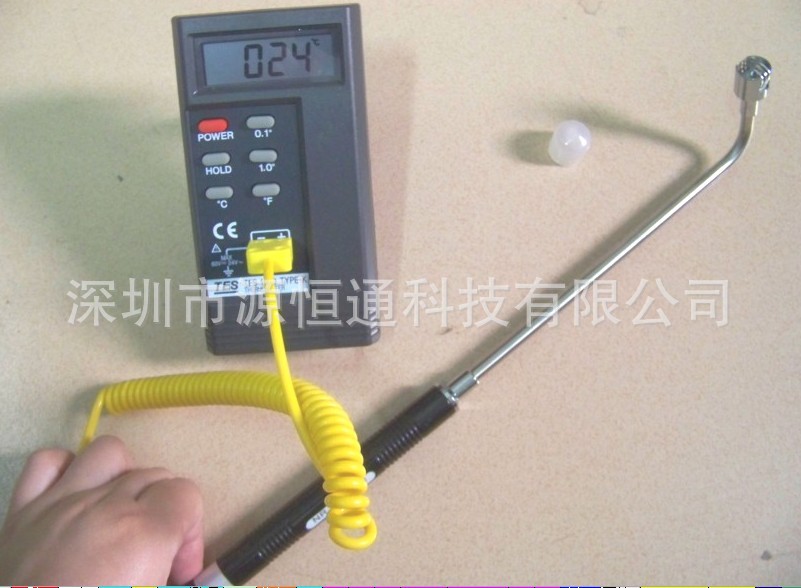 久久白丝足交91AV 台湾泰仕温度计TES1310+NR81533B直角弯管热电偶